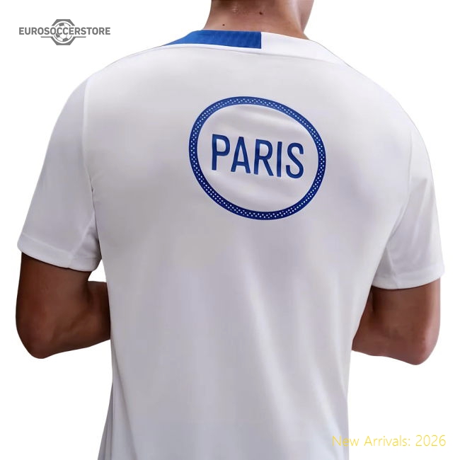 2025-2026 PSG T90 Third Strike Dri-Fit Shirt (White)-PitchVibe Kits